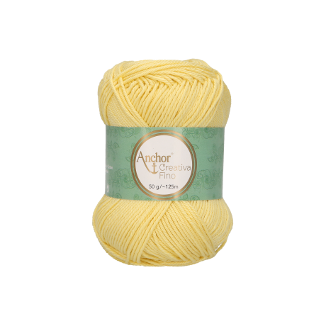Novelo de Linha Creativa Fino nº 4, cor 403 amarelo